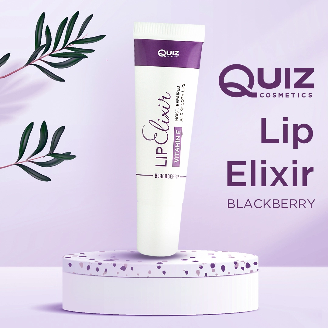 Еліксир для губ з вітаміном Е "Ожина" - Quiz Lip Elixir Blackberry, 8 мл - фото N2