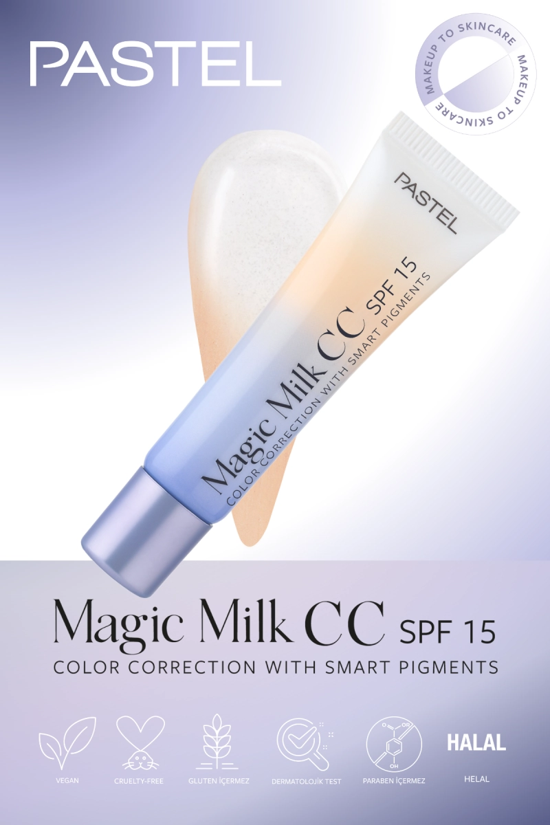 CC-крем Коррекция цвета с умными пигментами - Pastel Magic Milk CC SPF 15, 50 - Light Medium, 30 мл - фото N3