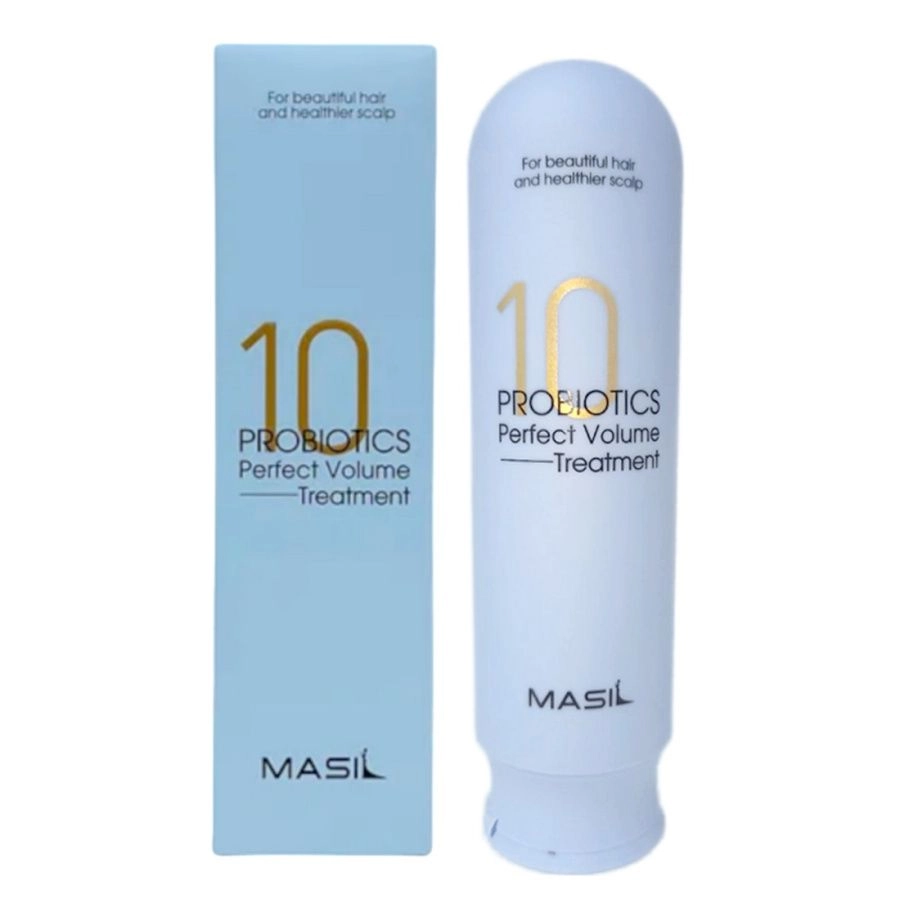 Бальзам для надання об'єму тонкому волоссю з пробіотиками - Masil 10 Probiotics Perfect Volume Treatment, 300 мл - фото N3