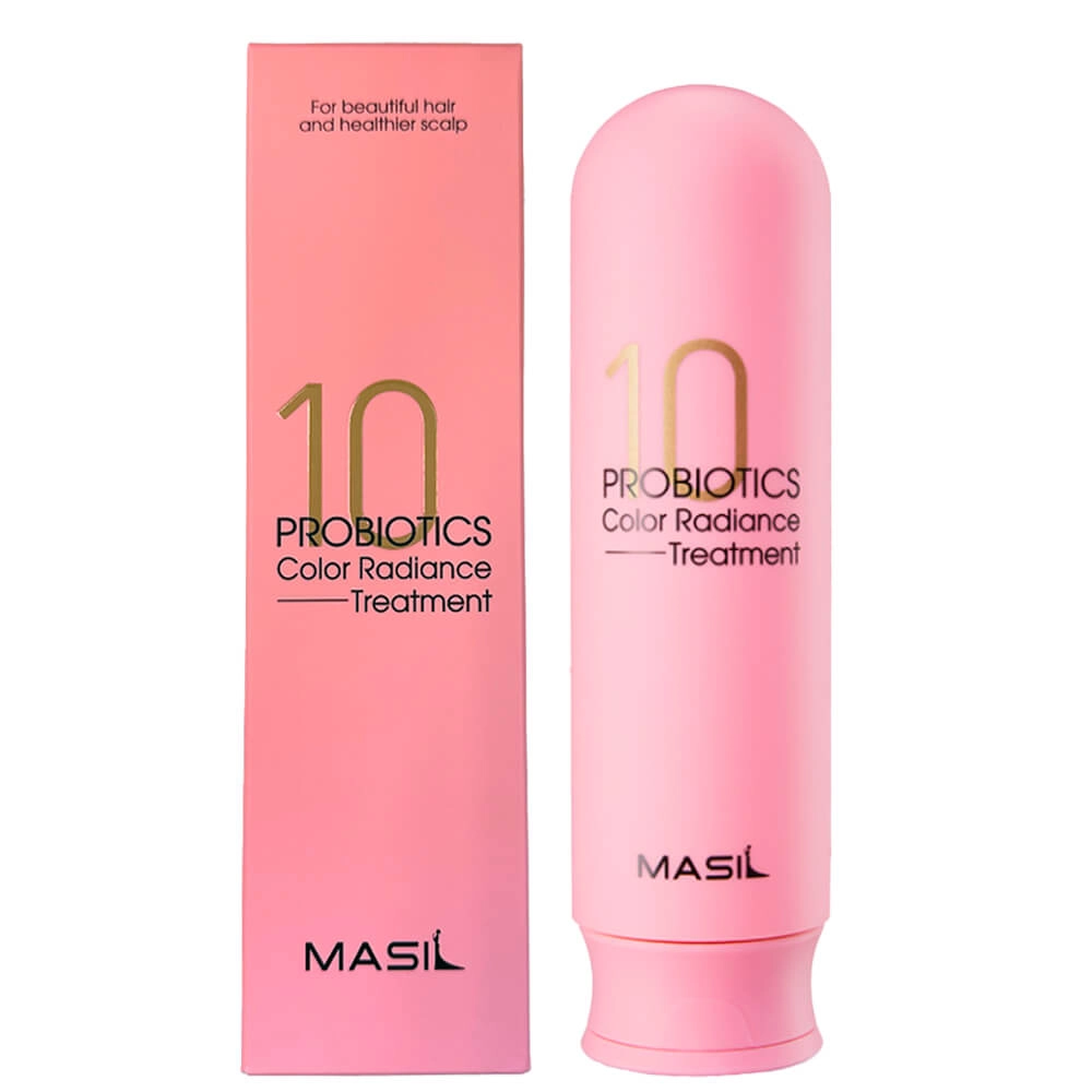 Бальзам для захисту кольору фарбованого волосся з пробіотиками - Masil 10 Probiotics Color Radiance Treatment, 300 мл - фото N2