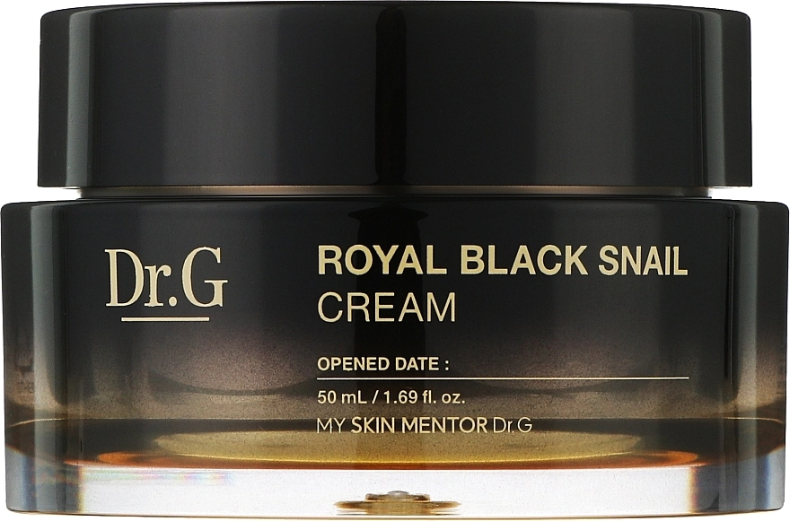 Антивіковий крем для обличчя з муцином равлика - Dr.G Royal Black Snail Cream, 50 мл - фото N1