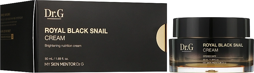 Антивіковий крем для обличчя з муцином равлика - Dr.G Royal Black Snail Cream, 50 мл - фото N2