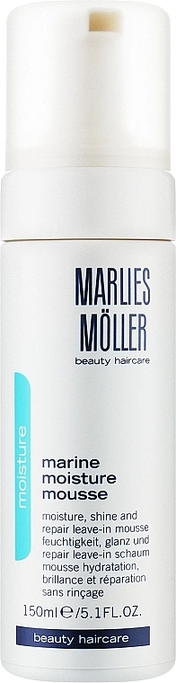 Увлажняющая пенка-мусс для волос - Marlies Moller Marine Moisture Mousse, 150 мл - фото N1