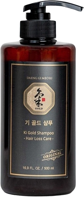 Шампунь против выпадения волос - Daeng Gi Meo Ri Ki Gold Shampoo Hair Loss Care, 500 мл - фото N1
