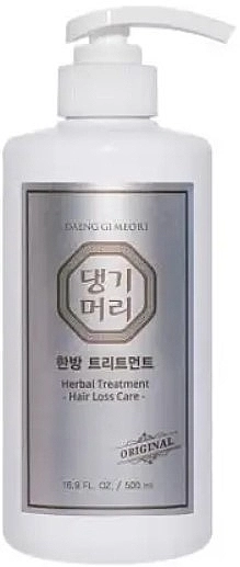 Травяная маска для восстановления волос - Daeng Gi Meo Ri Herbal Treatment Hair Loss Care, 500 мл - фото N1