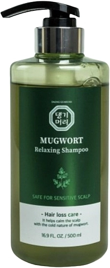 Шампунь заспокійливий з екстрактом полину - Daeng Gi Meo Ri Mugwort Relaxing Shampoo, 500 мл - фото N1