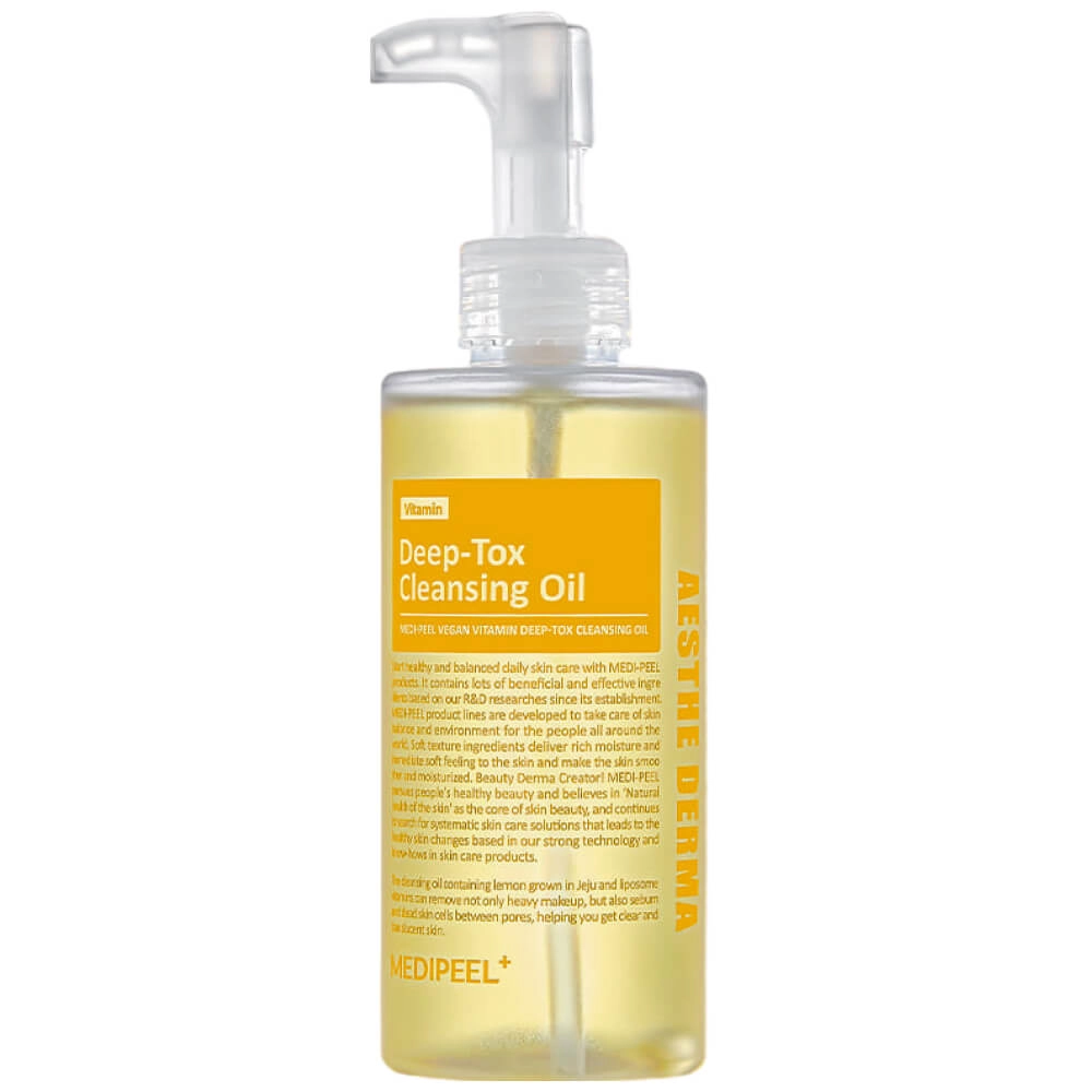 Гідрофільна олія з вітамінами та лимоном - Medi peel Vegan Vitamin Deep-Tox Cleansing Oil, 200 мл - фото N1