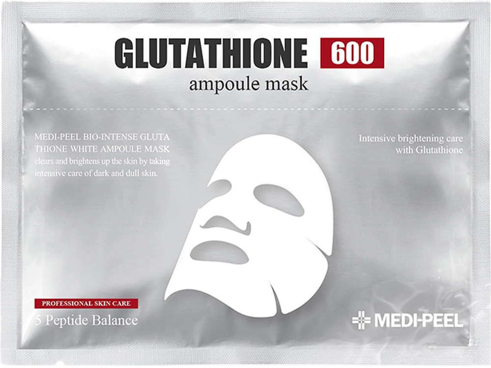 Антиоксидантна тканинна маска з глутатіоном та вітамінами - Medi peel Bio-Intense Glutathione White Ampoule Mask, 30 мл - фото N1