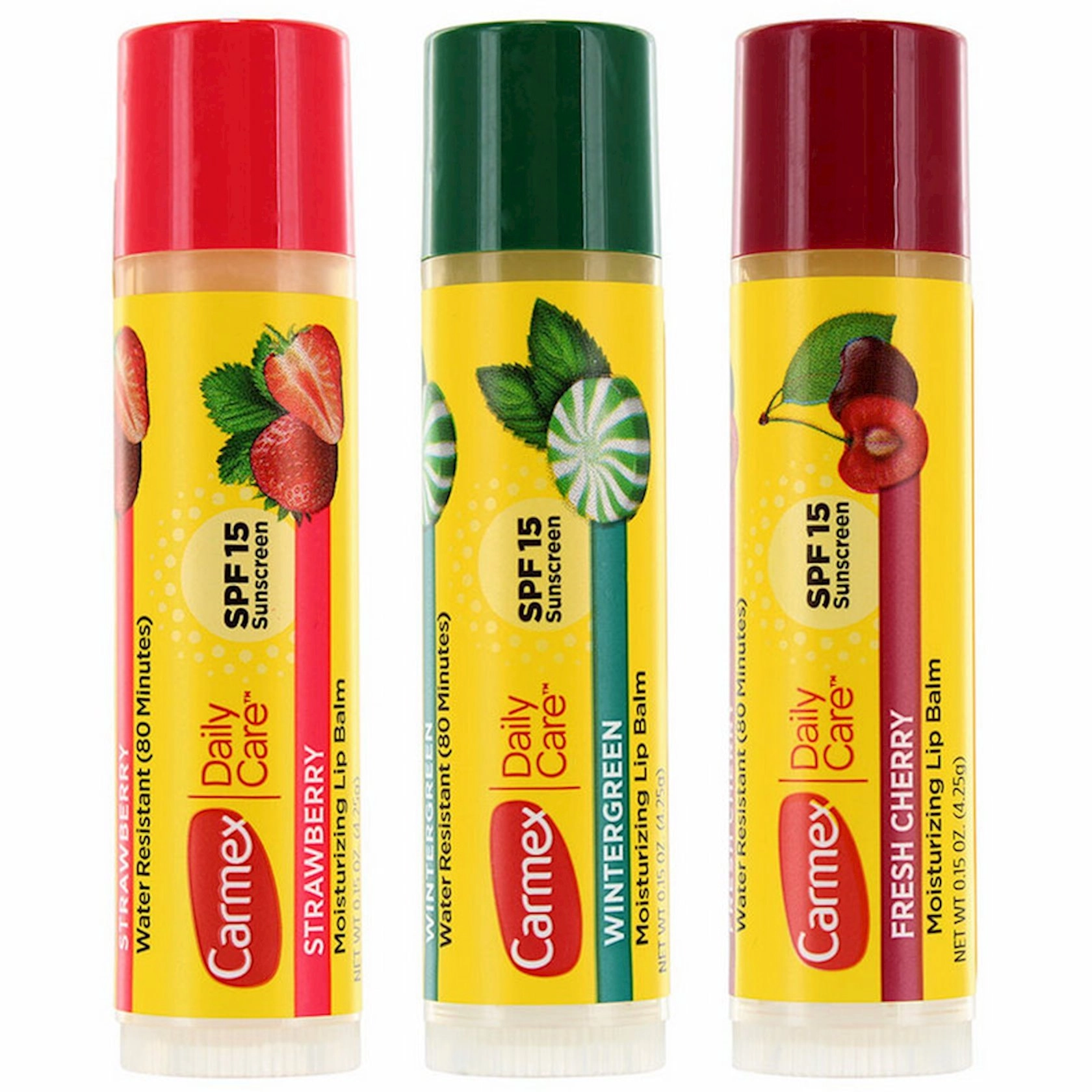 Набір бальзамів для губ - Carmex 3-Pack Sticks Lip Balm Set, 4.25 г, 3 шт - фото N2