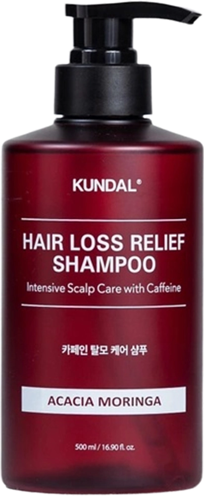 Шампунь проти випадіння волосся "Акація Морінга" - Kundal Natural Caffeine & Intensive Scalp Care Shampoo Acacia Moringa, 500 мл - фото N1