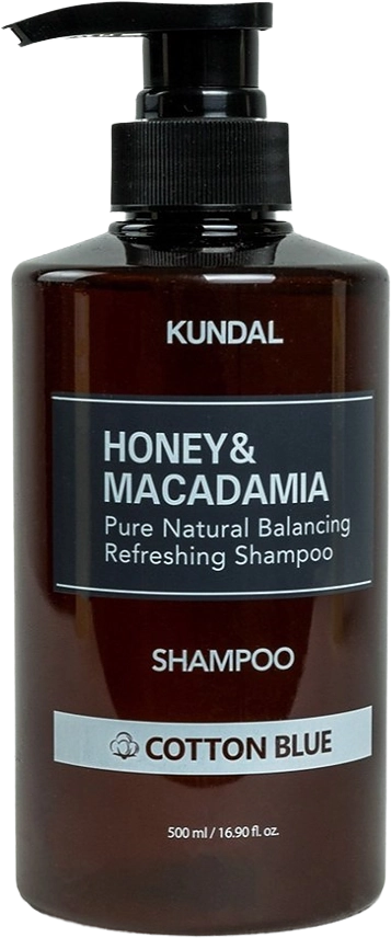 Шампунь для волос "Cotton Blue" - Kundal Honey & Macadamia Shampoo Cotton Blue, 500 мл - фото N1