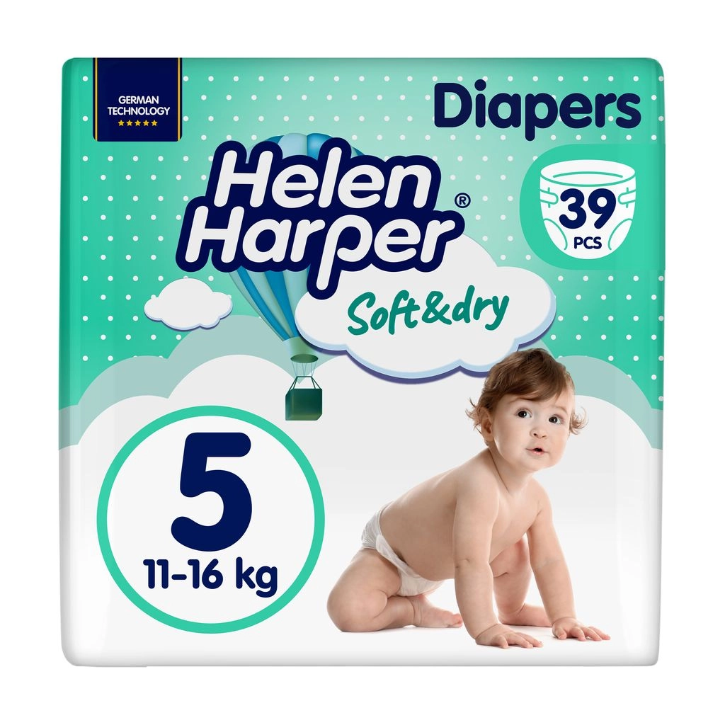 Подгузники для детей - Helen Harper Soft & Dry Junior 5 (11-16 кг), 39шт - фото N1