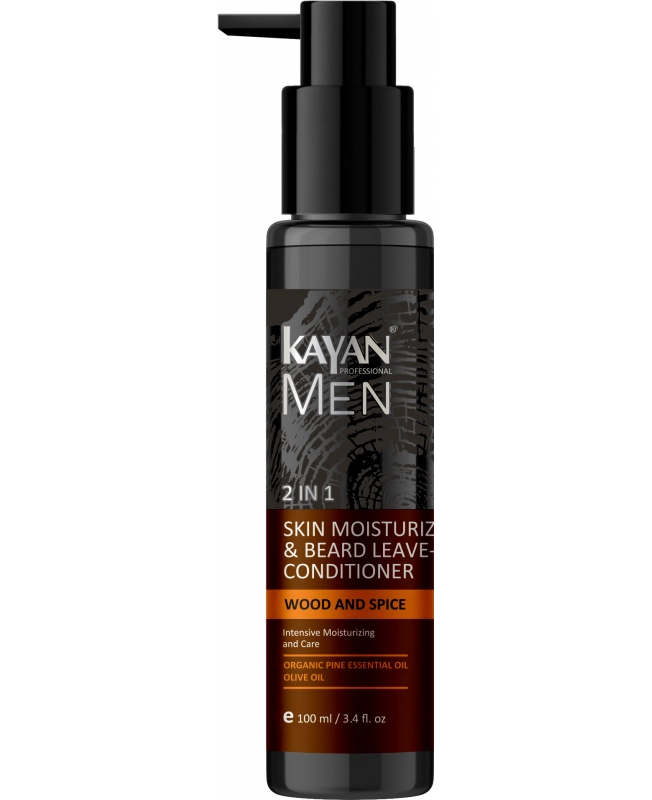 Бальзам для лица и бороды увлажняющий - KAYAN Professional Men Skin Moisturizing Face & Beard, 100 мл - фото N1