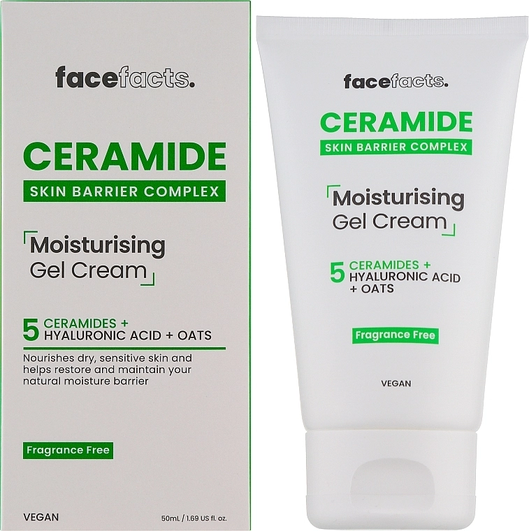 Увлажняющий гель-крем с керамидами - Face Facts Ceramide Moisturising Gel Cream, 50мл - фото N1