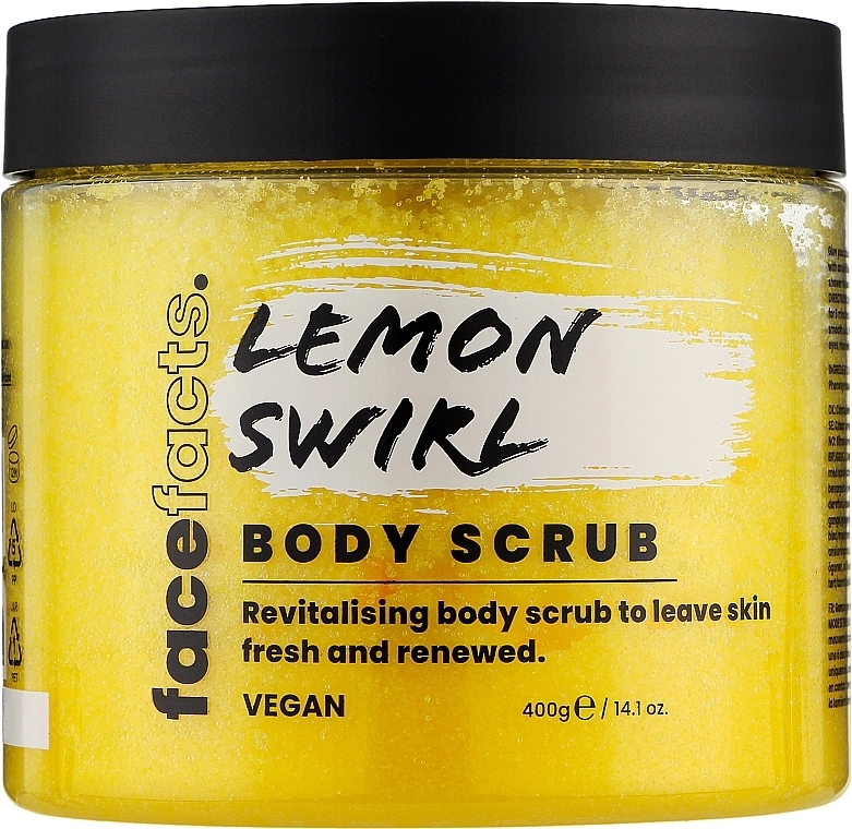 Скраб для тела "Лимонный вихрь" - Face Facts Body Scrub Lemon Swirl, 400г - фото N1