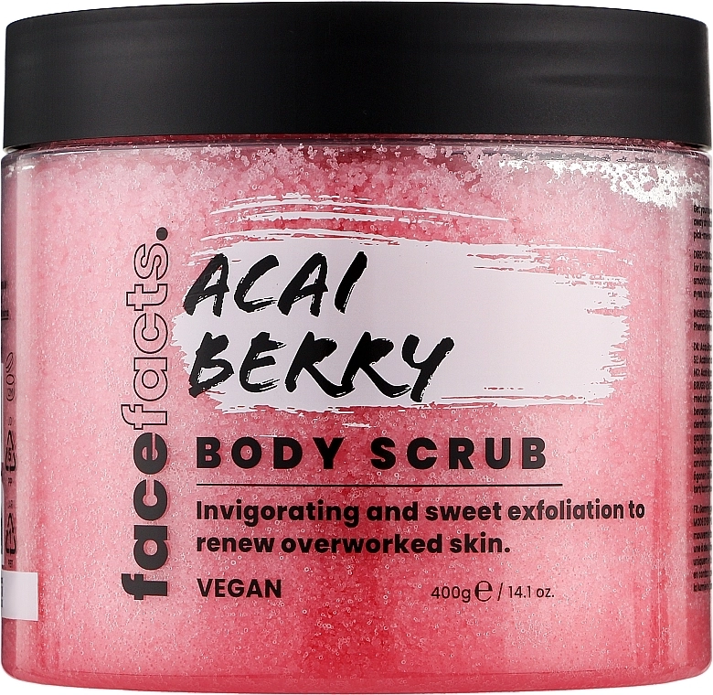 Скраб для тіла "Ягода асаї" - Face Facts Body Scrubs Acai Berry, 400г - фото N1