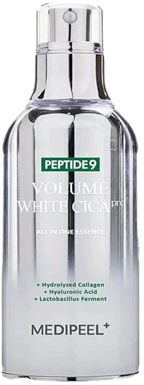 Киснева освітлююча та заспокійлива есенція з центеллою - Medi peel Peptide 9 Volume White CICA Essence PRO, 100 мл - фото N1