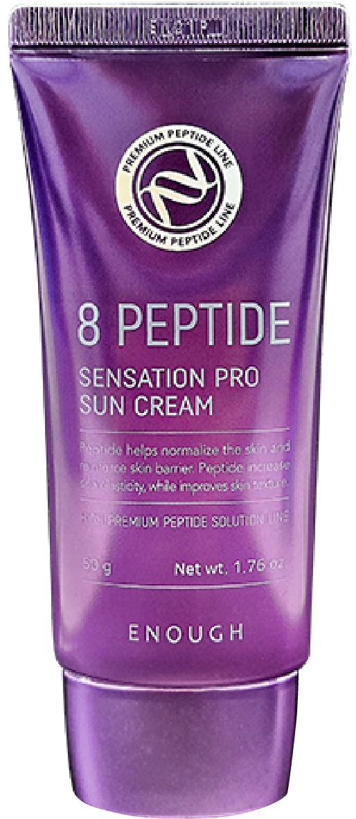 Сонцезахисний крем з пептидами - Enough 8 Peptide Sensation Pro Sun Cream, 50 мл - фото N1