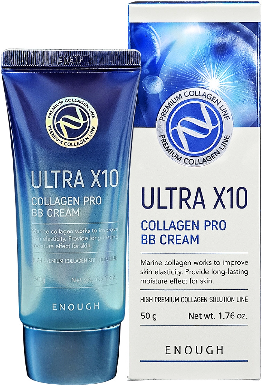 BB крем с коллагеном - Enough Ultra X10 Collagen Pro BB Cream, 50 мл - фото N2