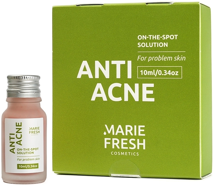 Marie Fresh Cosmetics Точечное средство-концентрат от прыщей, угрей и воспалений локального действия Anti Acne On-The-Spot Solution - фото N1