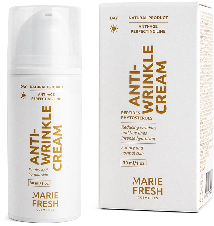 Marie Fresh Cosmetics Набір денний+нічний крем проти зморщок для сухої та нормальної шкіри Shower Anti Wrinkle Set (f/cr/2x30ml) - фото N2