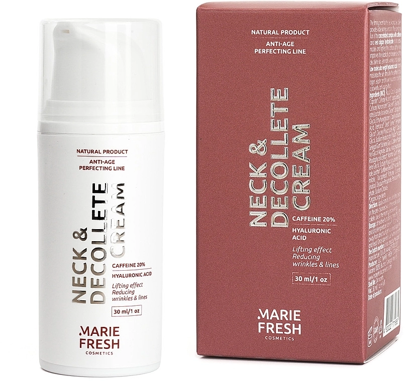 Marie Fresh Cosmetics Крем з ефектом ліфтингу для шиї та зони декольте Neck & Decollete Cream - фото N1