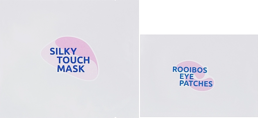 Marie Fresh Cosmetics Набір для обличчя тканинна маска та патчі для повік для зволоження, розгладжування шкіри Silky Touch Set (f/mask/50g + eye/patch/50g) - фото N1