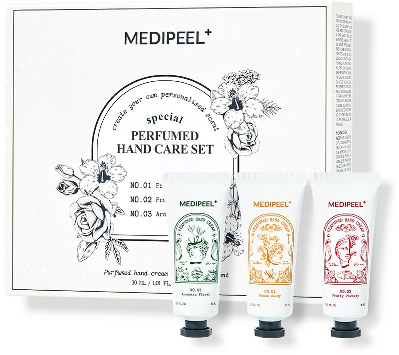 Набір парфумованих кремів для рук - Medi peel Special Perfumed Hand Care Set, 3x30 мл - фото N1