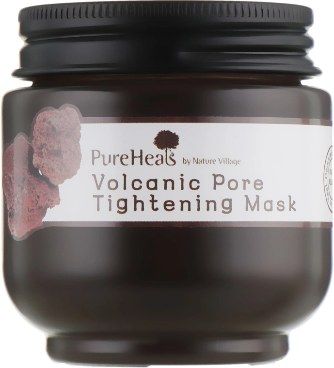 Маска с вулканическим пеплом для очистки и сужения пор - PureHeal's Volcanic Pore Tightening Mask Capsule, 100 мл - фото N2