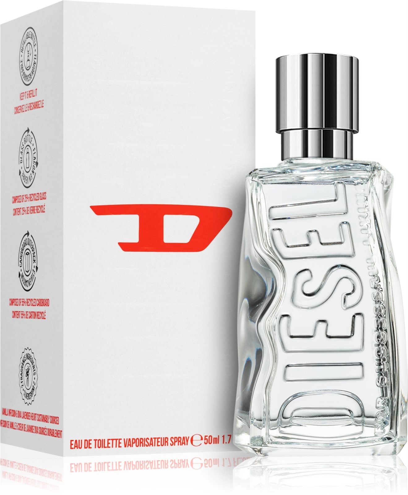 Туалетная вода унисекс - Diesel D By Diesel, 50 мл - фото N1