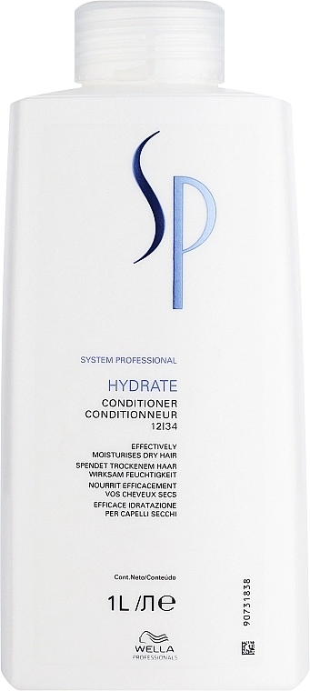 Зволожуючий кондиціонер для нормального та сухого волосся - WELLA Wella SP Hydrate Conditioner, 1000 мл - фото N1