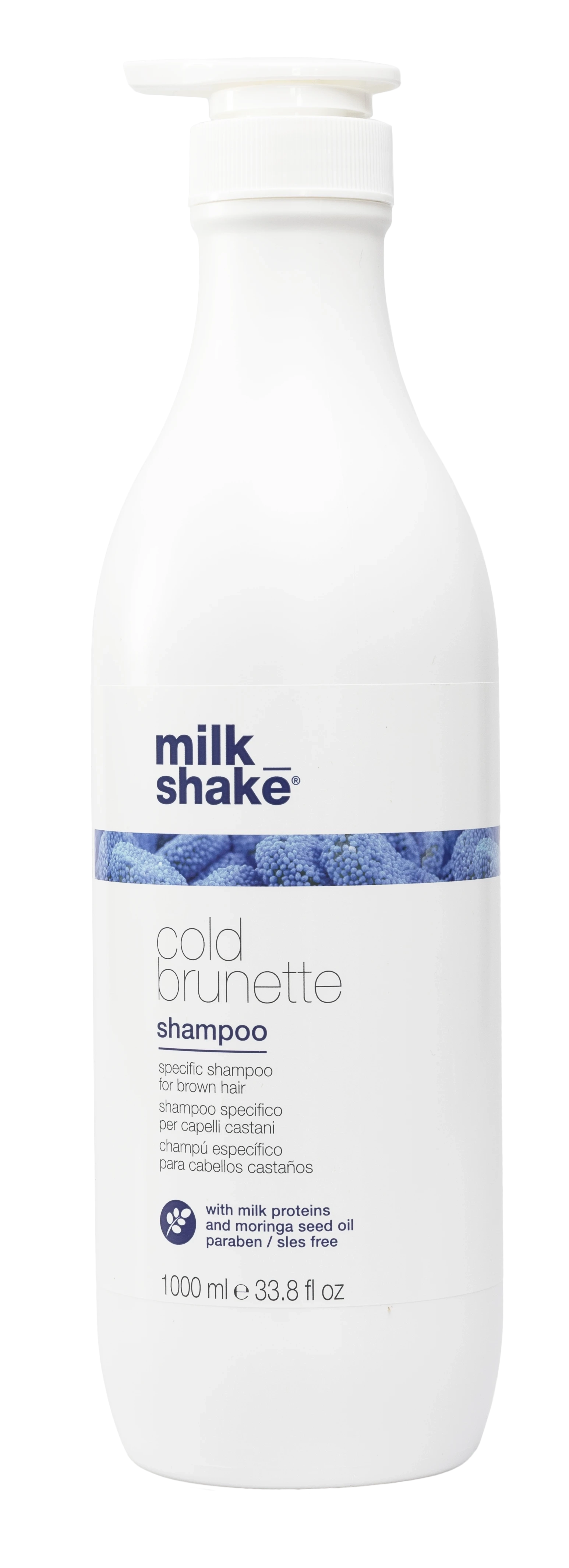 Шампунь для темного волосся - Milk Shake Cold Brunette Shampoo, 1000 мл - фото N1