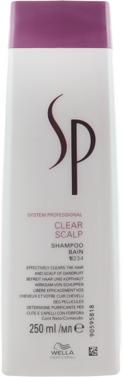 Шампунь проти лупи - WELLA Clear Scalp Shampoo, 250 мл - фото N1