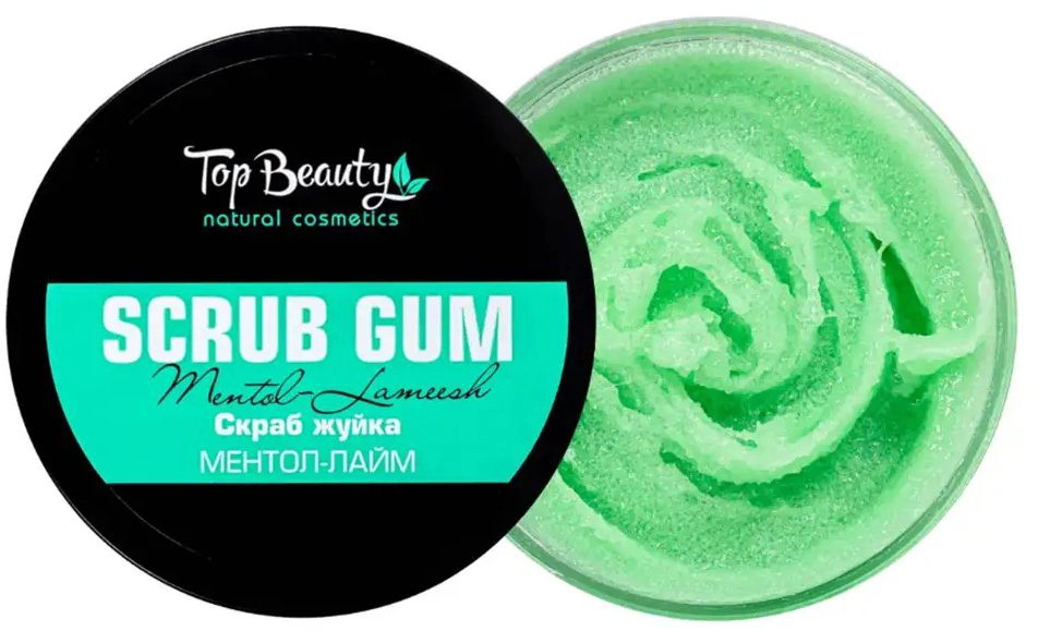 Скраб-жуйка для тіла "Ментол-Лайм" - Top Beauty Scrub Gum, 250 мл - фото N1