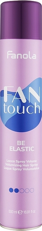 Лак для объема волос - Fanola Fan Touch Be Elastic Lacquer Spray Volume, 500 мл - фото N1