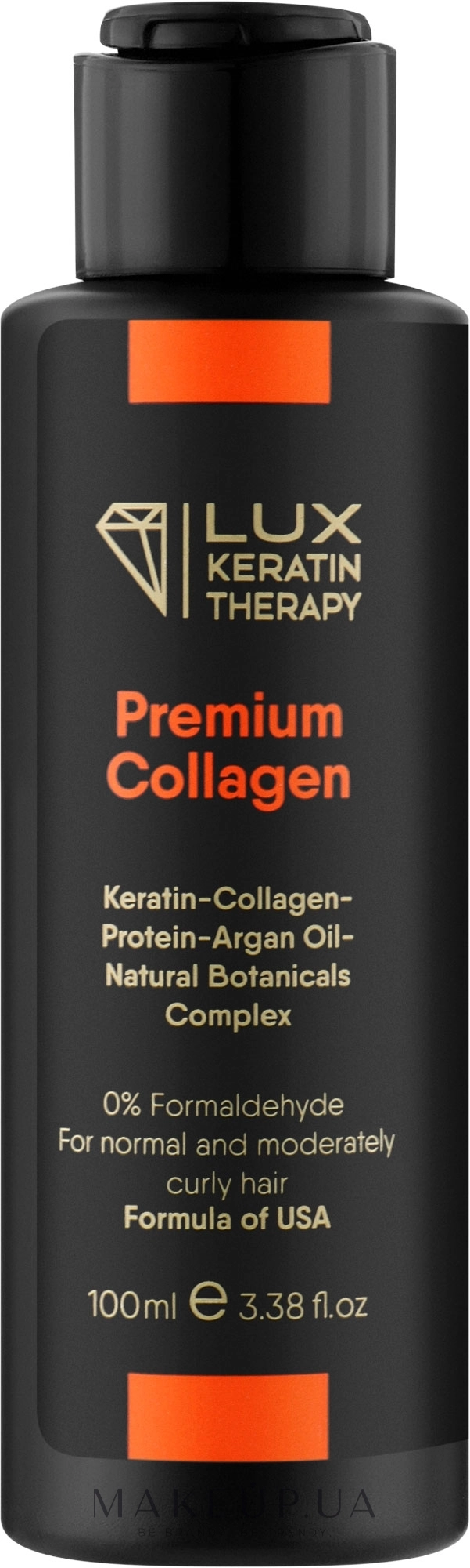 Засіб для випрямлення волосся - Lux Keratin Therapy Premium Collagen, 100 мл - фото N1