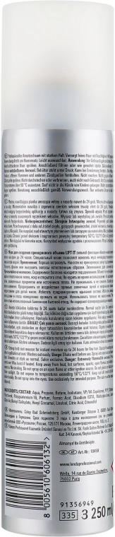 Мусс для создания прикорневого объема сильной фиксации - Londa Professional Lift It Root Mousse, 250 мл - фото N2