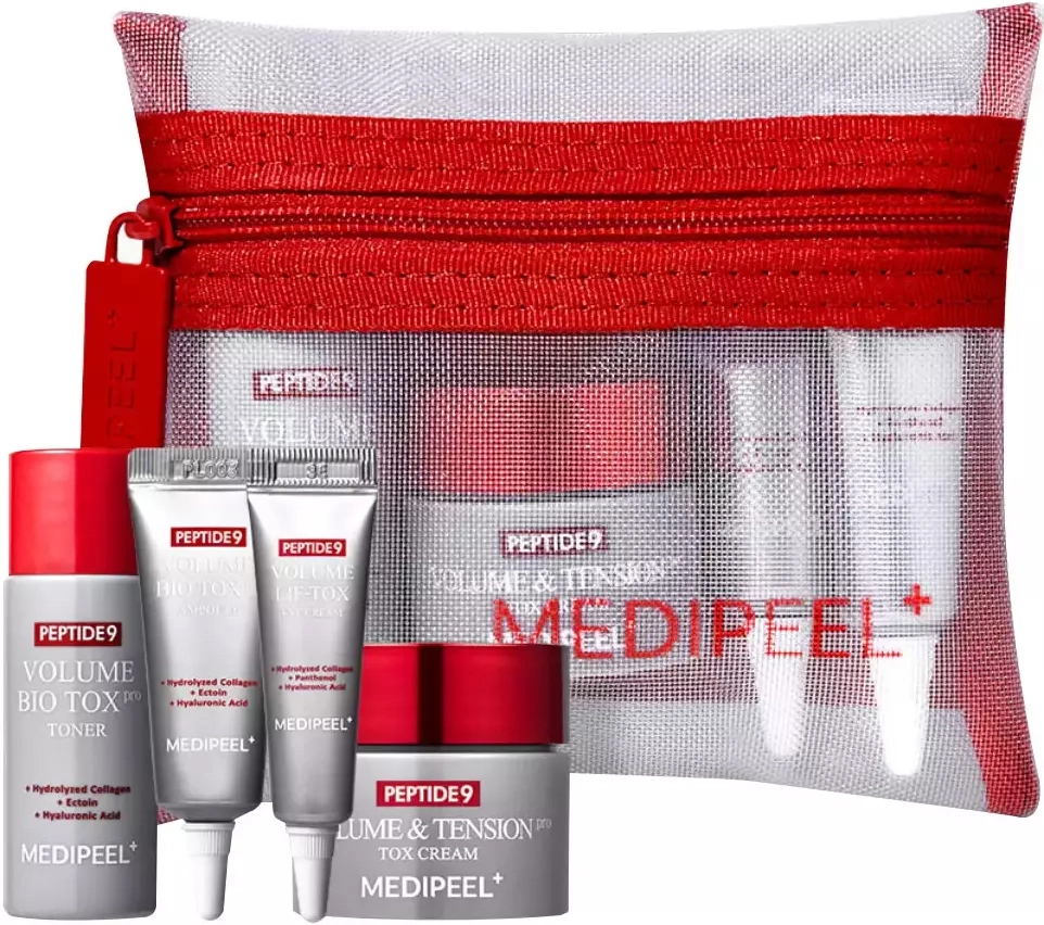 Набір мініатюр із пептидами проти зморшок - Medi peel Peptide 9 Volume Bio Tox PRO Trial Kit, 4 продукти - фото N1