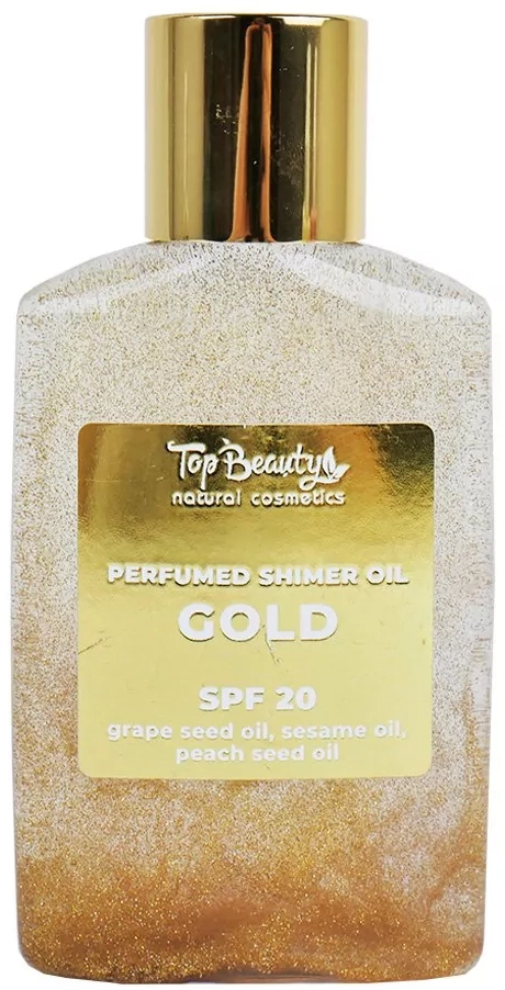 Олія суха парфумована сяюча - Top Beauty Pefumed Shimer Oil Gold SPF 20, 100 мл - фото N1