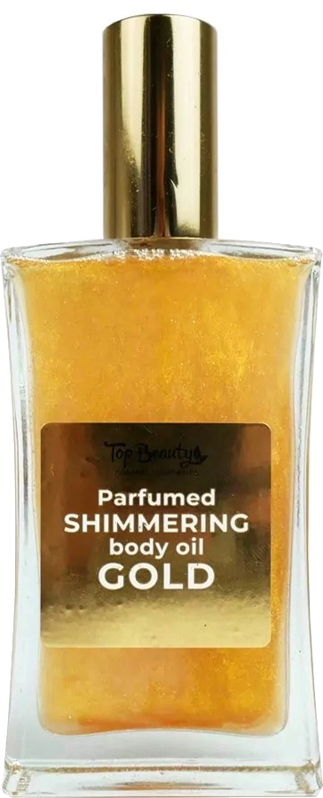 Масло сухое для тела мерцающее парфюмированное Золото - Top Beauty Parfumed Shimmering Body Oil Gold, 100 мл - фото N1