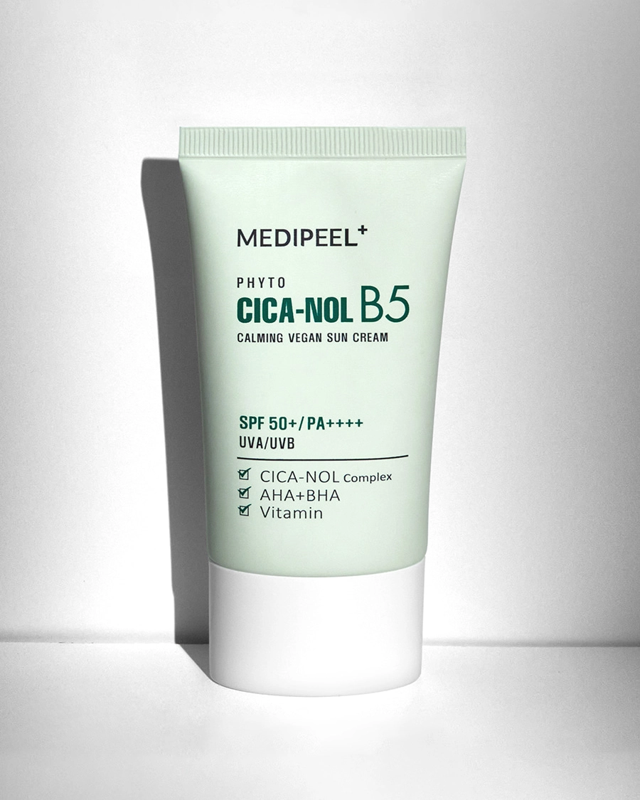 Солнцезащитный крем лица для - Medi peel Phyto Cica Nol B5 Calming Vegan Sun Cream SPF50, 50 мл - фото N2