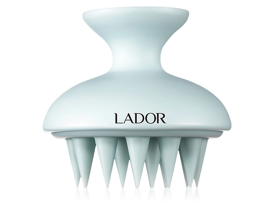 Щётка-массажер для мытья волос и кожи головы - La'dor Scalp Massager Shampoo Brush Light Blue, 1 шт - фото N1