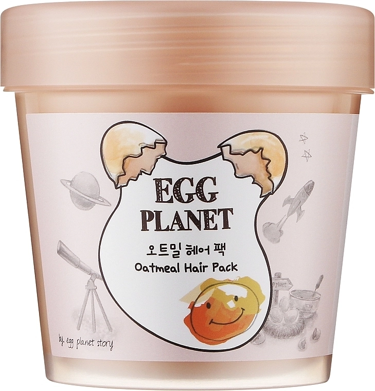 Маска для волосся з екстрактом вівсяних пластівців - Daeng Gi Meo Ri Egg Planet Oat Meal Hair Pack, 200 мл - фото N1