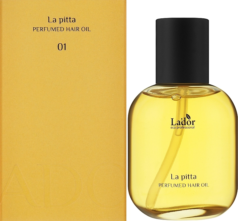 Парфюмированное масло для тонких, нормальных, тусклых волос с цветочно-древесным ароматом - La'dor Perfumed Hair Oil 01 La Pitta, 80 мл - фото N2