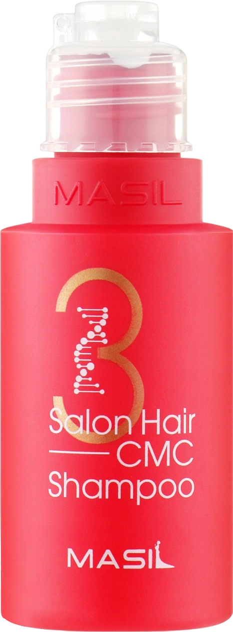 Відновлюючий шампунь із церамідами та амінокислотами для пошкодженого волосся - Masil 3 Salon Hair CMC Shampoo, 50 мл - фото N1