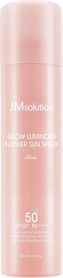 Солнцезащитный спрей с розой - JMsolution Glow Luminous Flower Sun Spray SPF50+ PA++++, 180 мл - фото N1