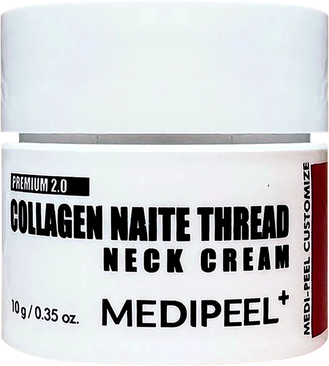 Колагеновий пептидний крем для шиї і декольте - Medi peel Collagen Naite Thread Neck Cream Premium 2.0, 10 мл - фото N1