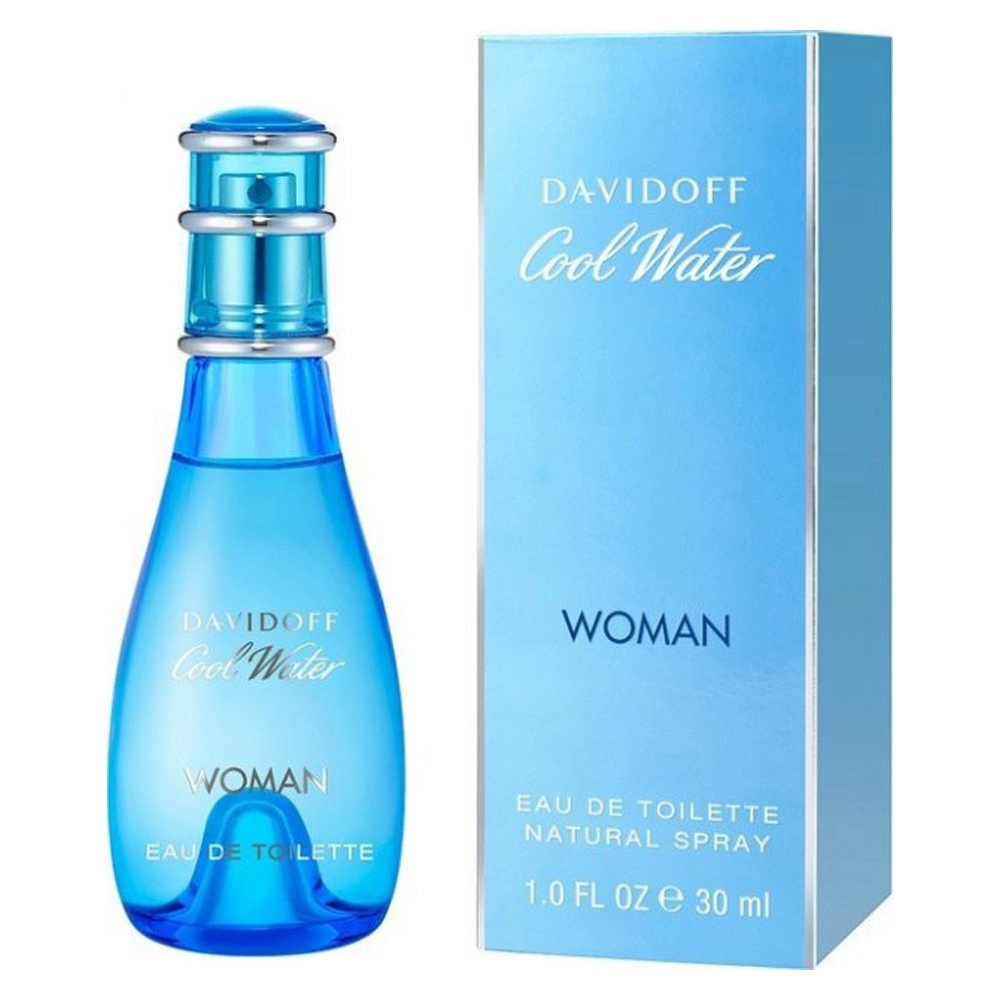 Туалетная вода женская - Davidoff Cool Water woman, 30 мл - фото N1