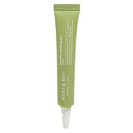 Успокаивающий крем-гель для проблемной кожи лица - Mary & May Sensitive Soothing Gel Cream, 12 г - фото N1