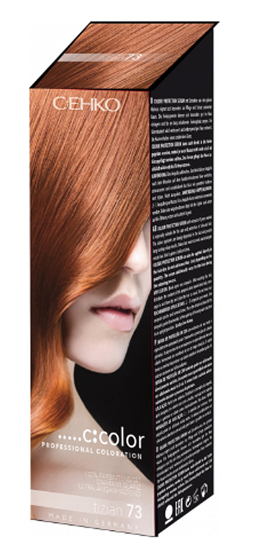 Стойкая крем-краска для волос - C:EHKO COLOR, 73 - Тициан - фото N1